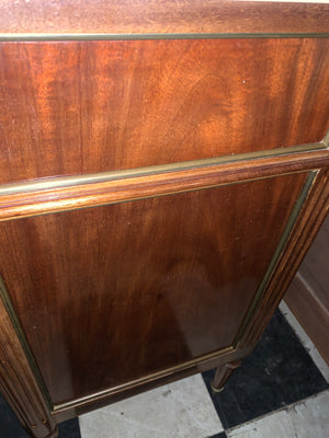 Louis XVI White Marble Top Mahogany Chest HARD TO FIND  c.1930s