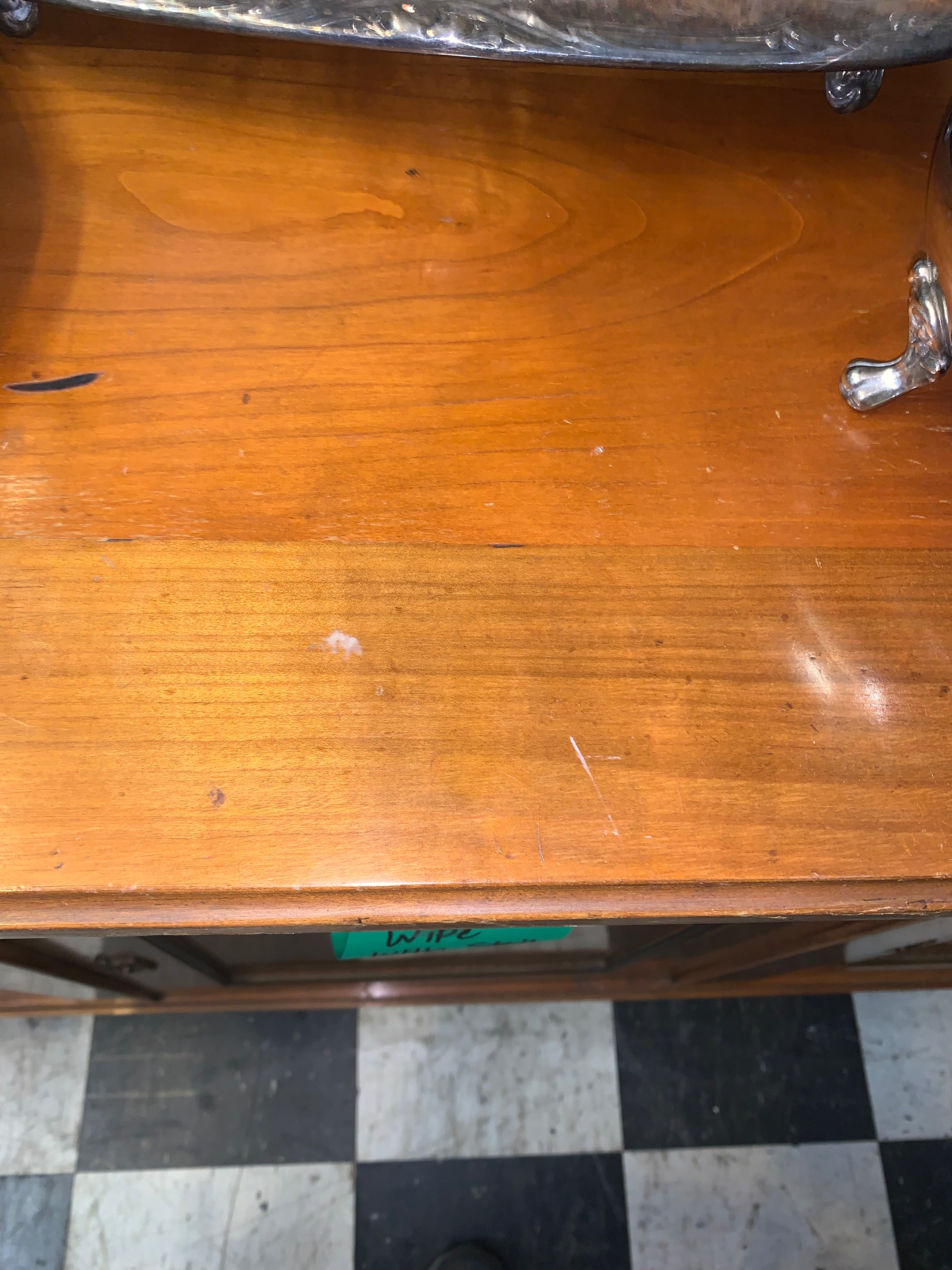 French Fruitwood Directoire Style Sideboard AS IS TOP