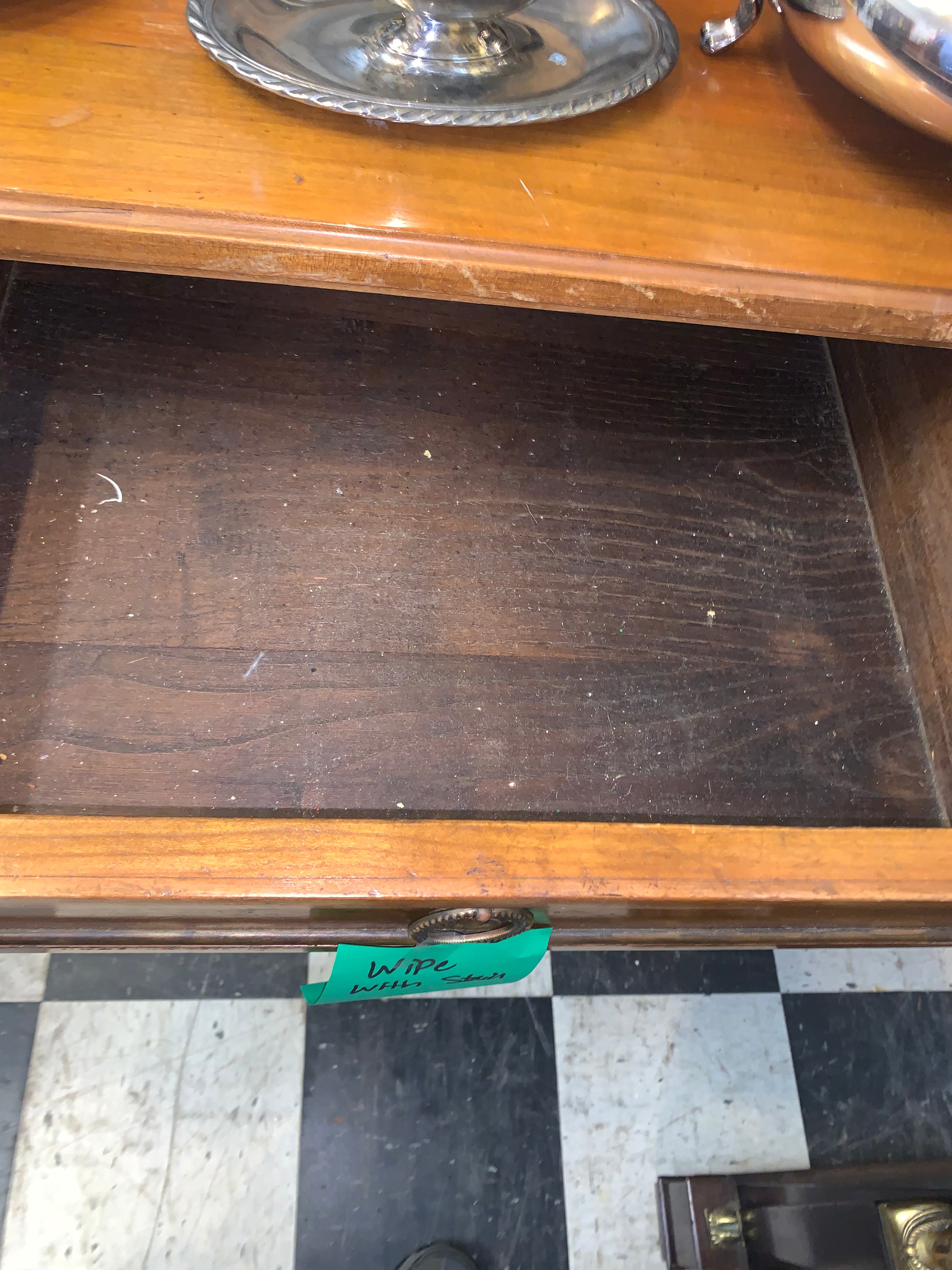 French Fruitwood Directoire Style Sideboard AS IS TOP