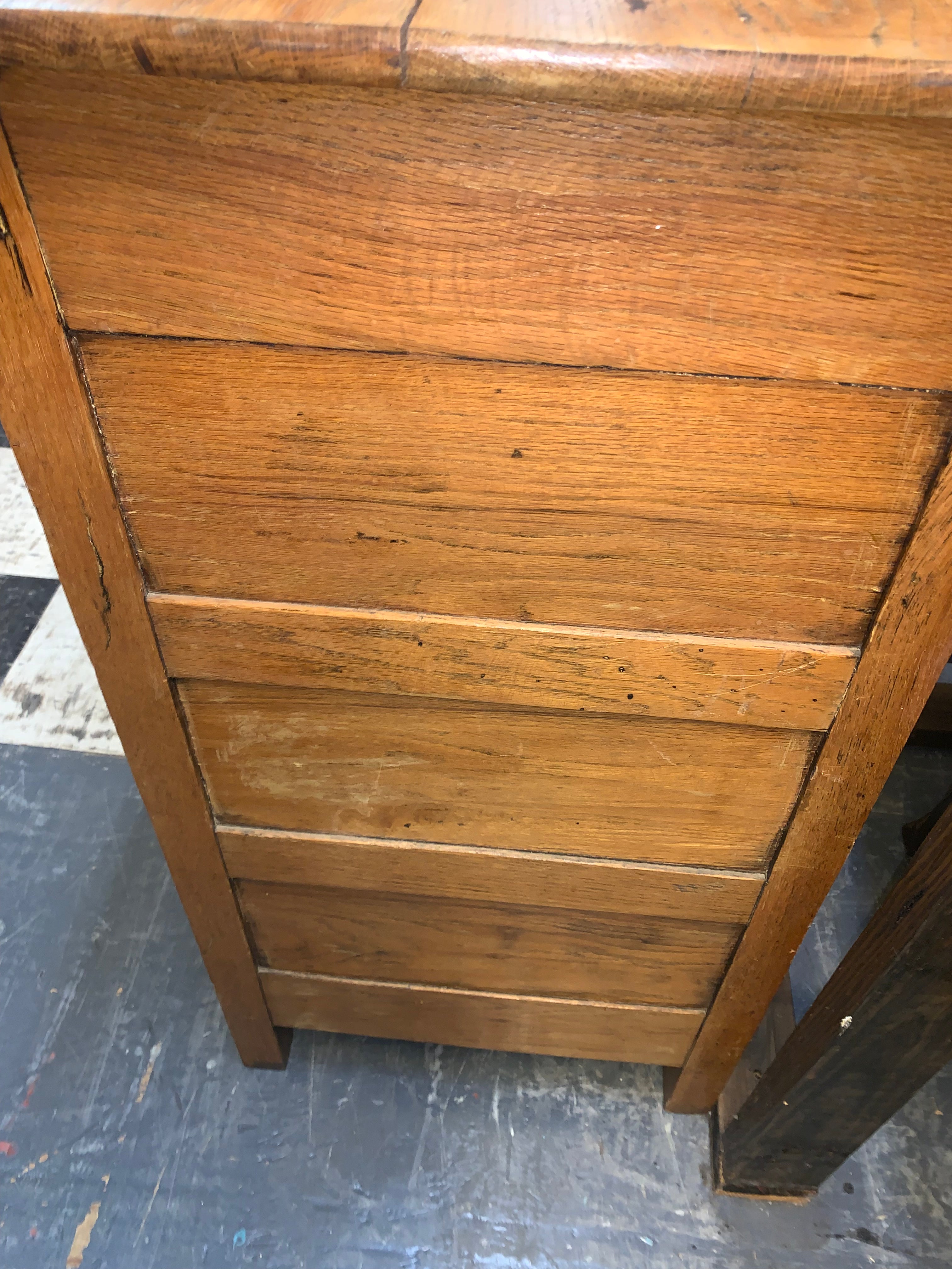 American Oak Antique Cabinet  c.1930s