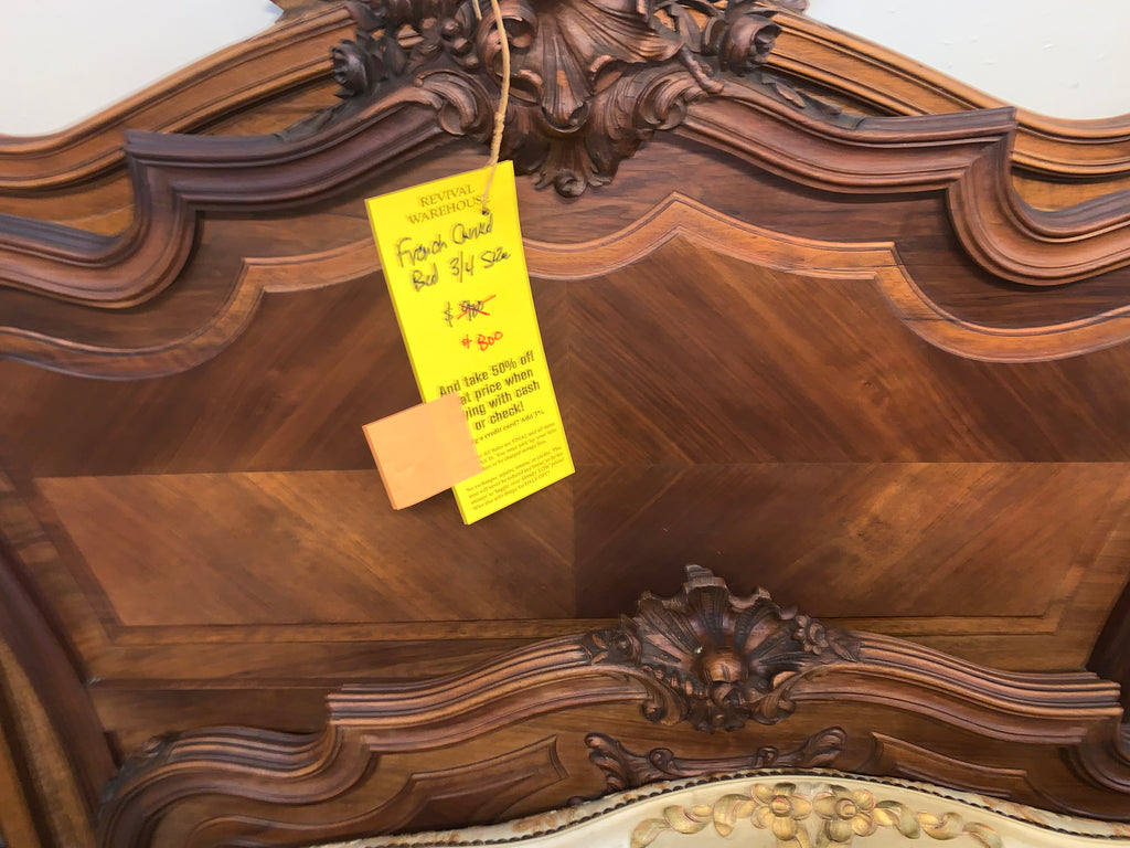 French Carved Bed 3/4 SIZE