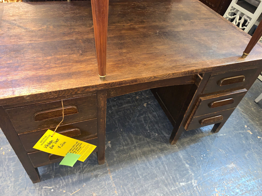 Vintage Oak Desk