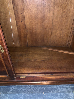 Louis XVI Flame Mahogany Marble Top Sideboard Discolored Doors AS IS