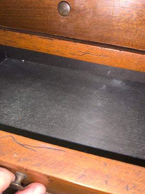 AS IS Pair French Marble Top Bedside Cabinets
