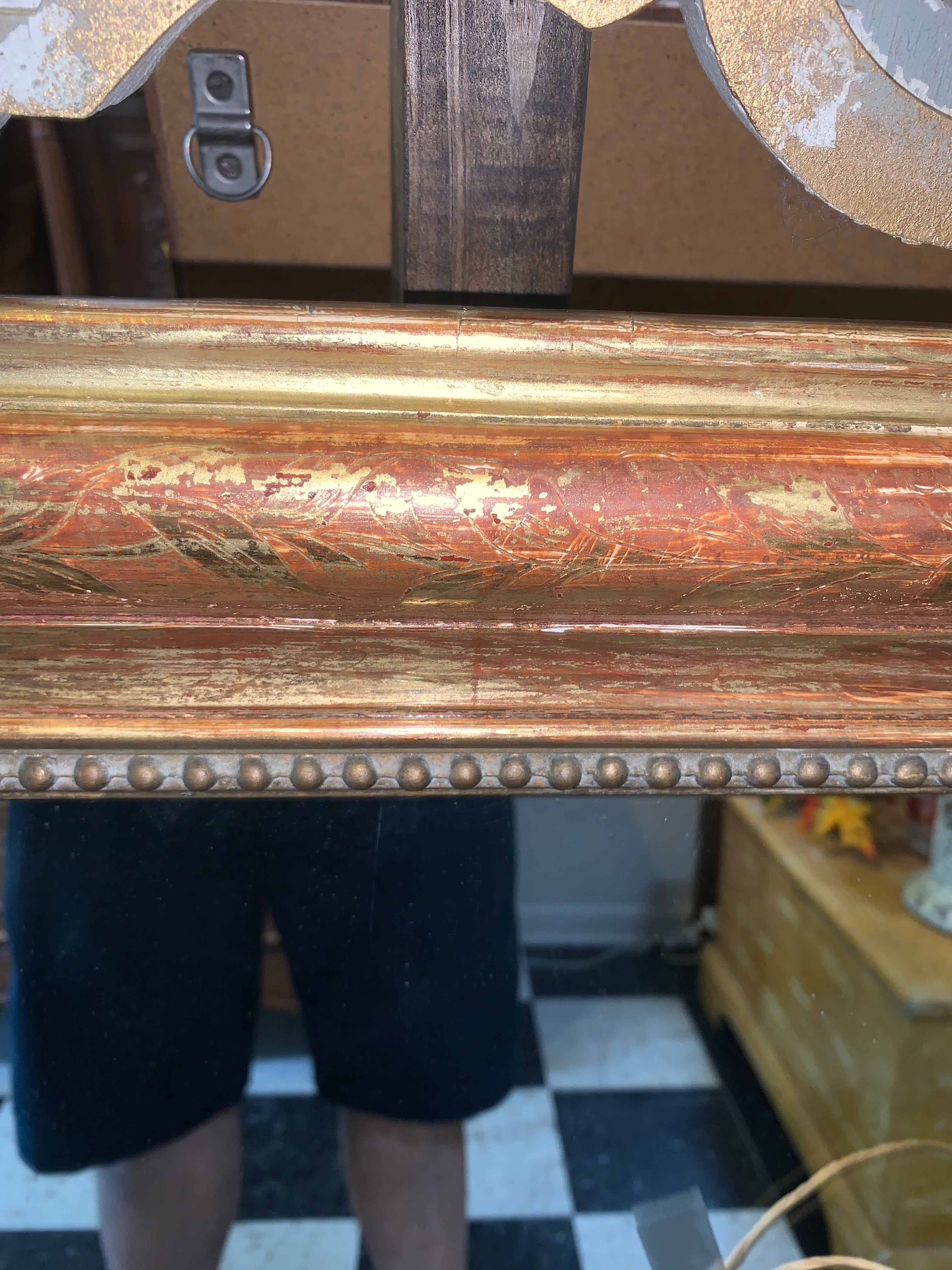 Medium Size Louis Philippe Gilt Mirror HARD TO FIND  c.1900
