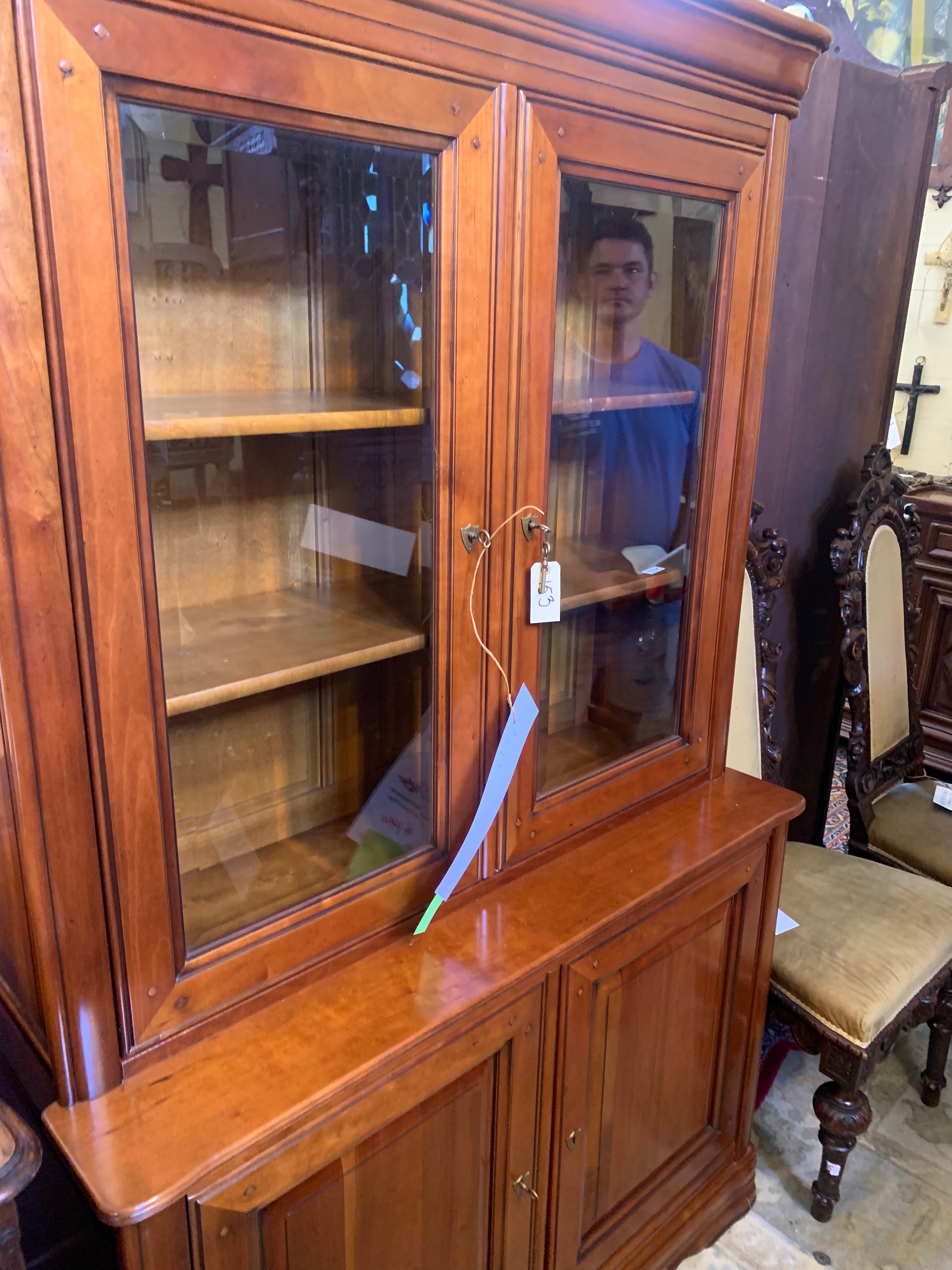 Louis Philippe Cherry Bookcase  c.1940s