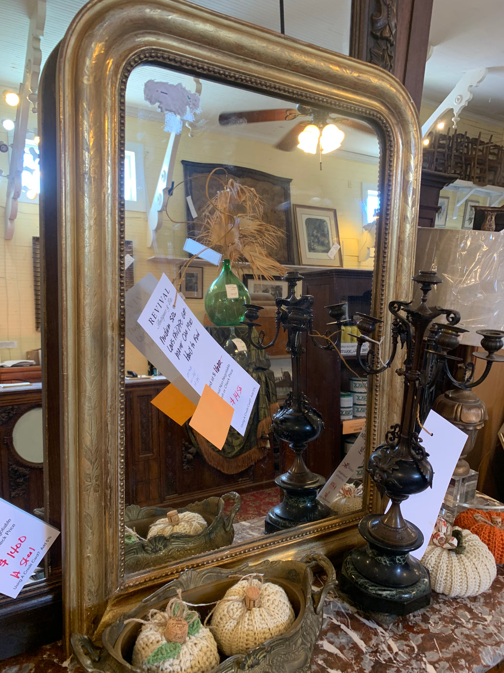 Medium Size Louis Philippe Gilt Mirror HARD TO FIND  c.1900