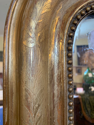 Medium Size Louis Philippe Gilt Mirror HARD TO FIND  c.1900