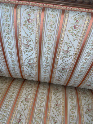 Large French Settee MINOR SMALL TEAR TO TEXTILE ON BACK