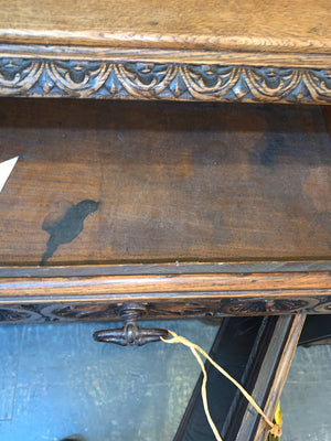 Highly Carved Brittany Style French Oak Sever  c.1920s