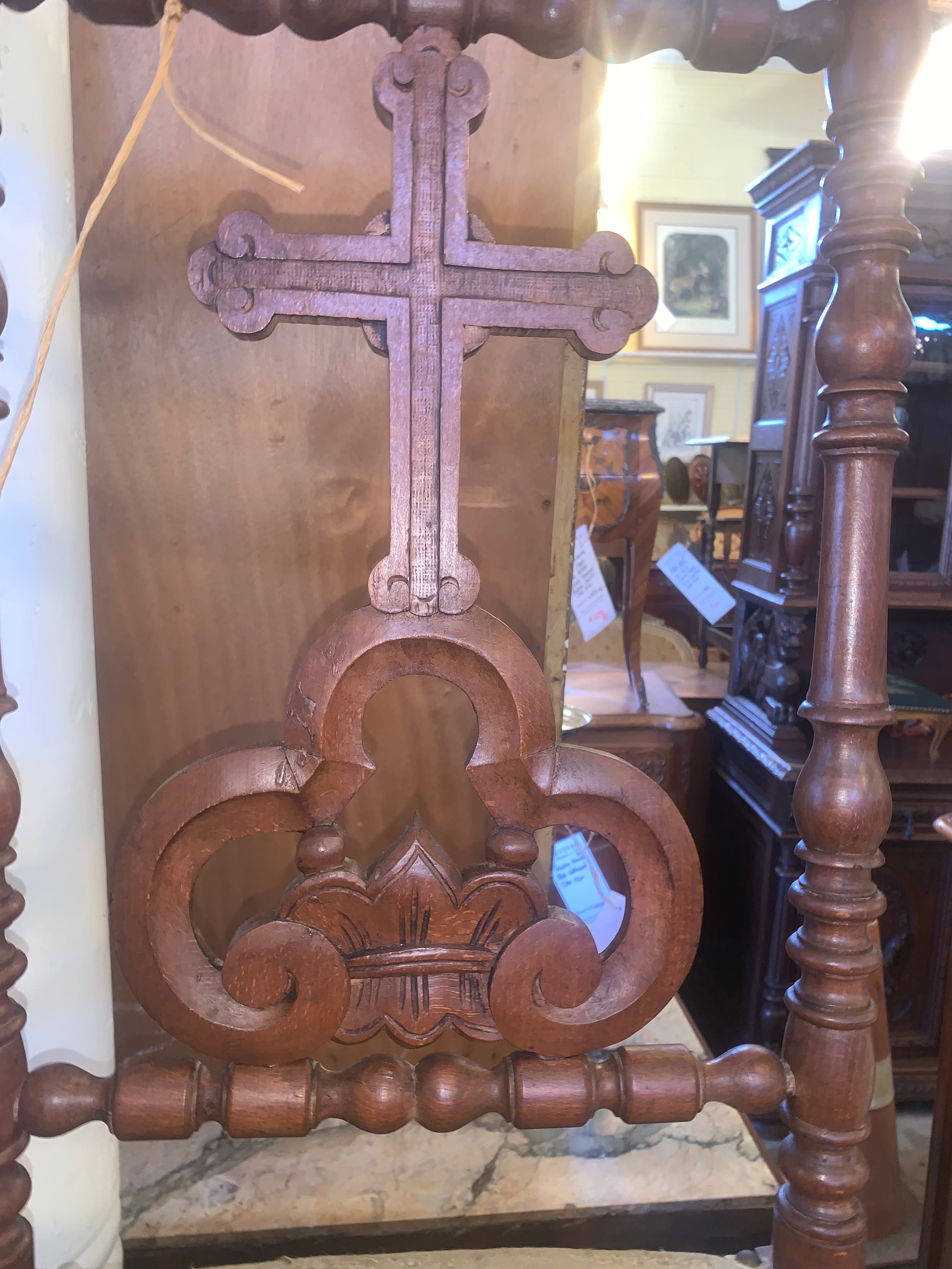 French Antique Prayer Kneeler  c.1900