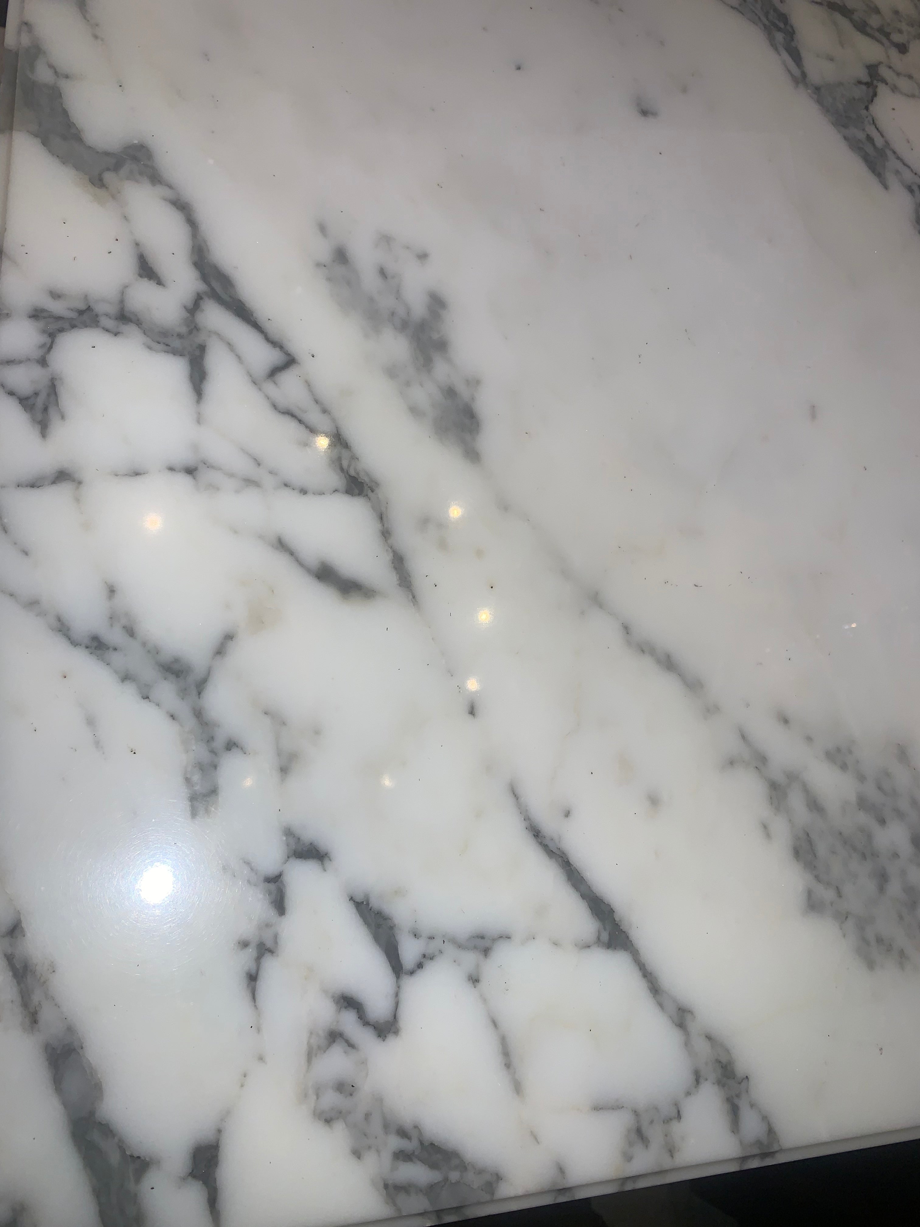 Gilt Ormolu Trimmed Louis XVI Marble Top Mahogany Chest  c.1920s