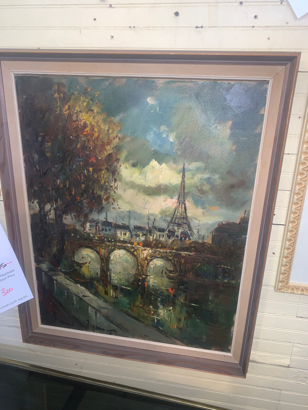 French Oil Painting Vintage