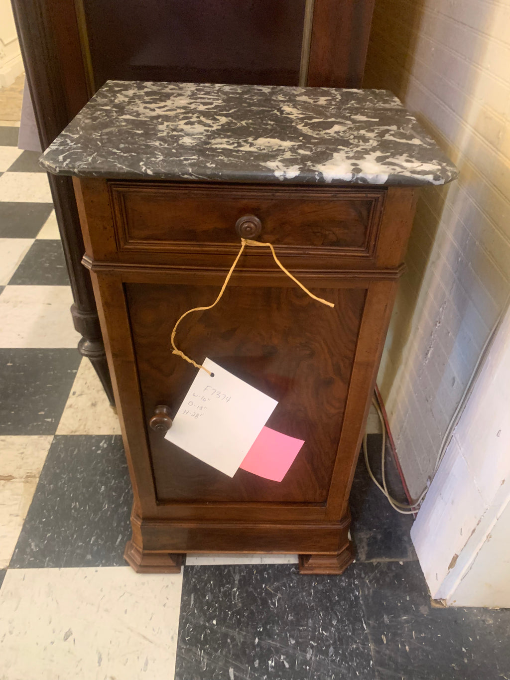 French Louis Philippe Mahogany Bedside  c.1900