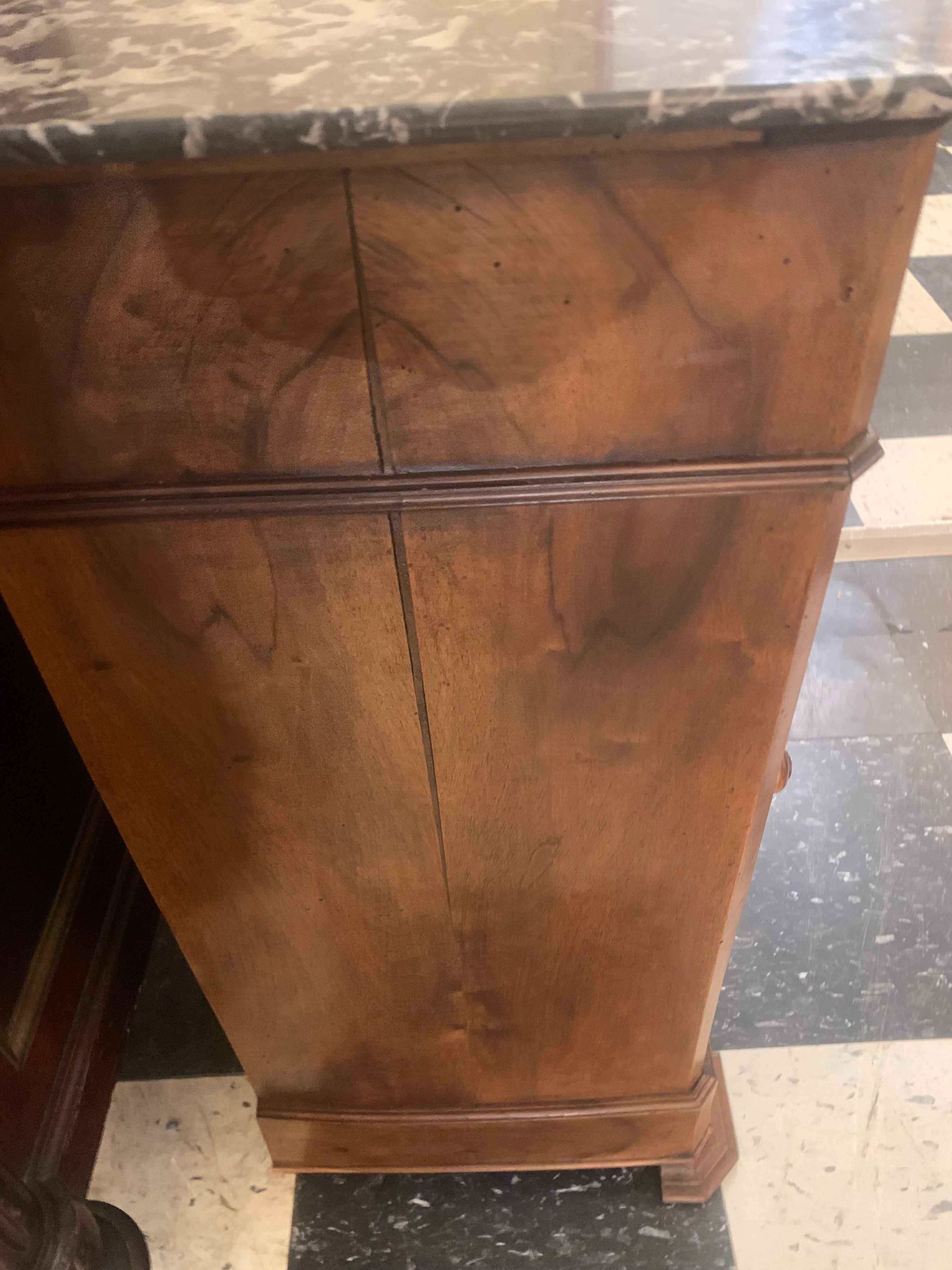 French Louis Philippe Mahogany Bedside  c.1900