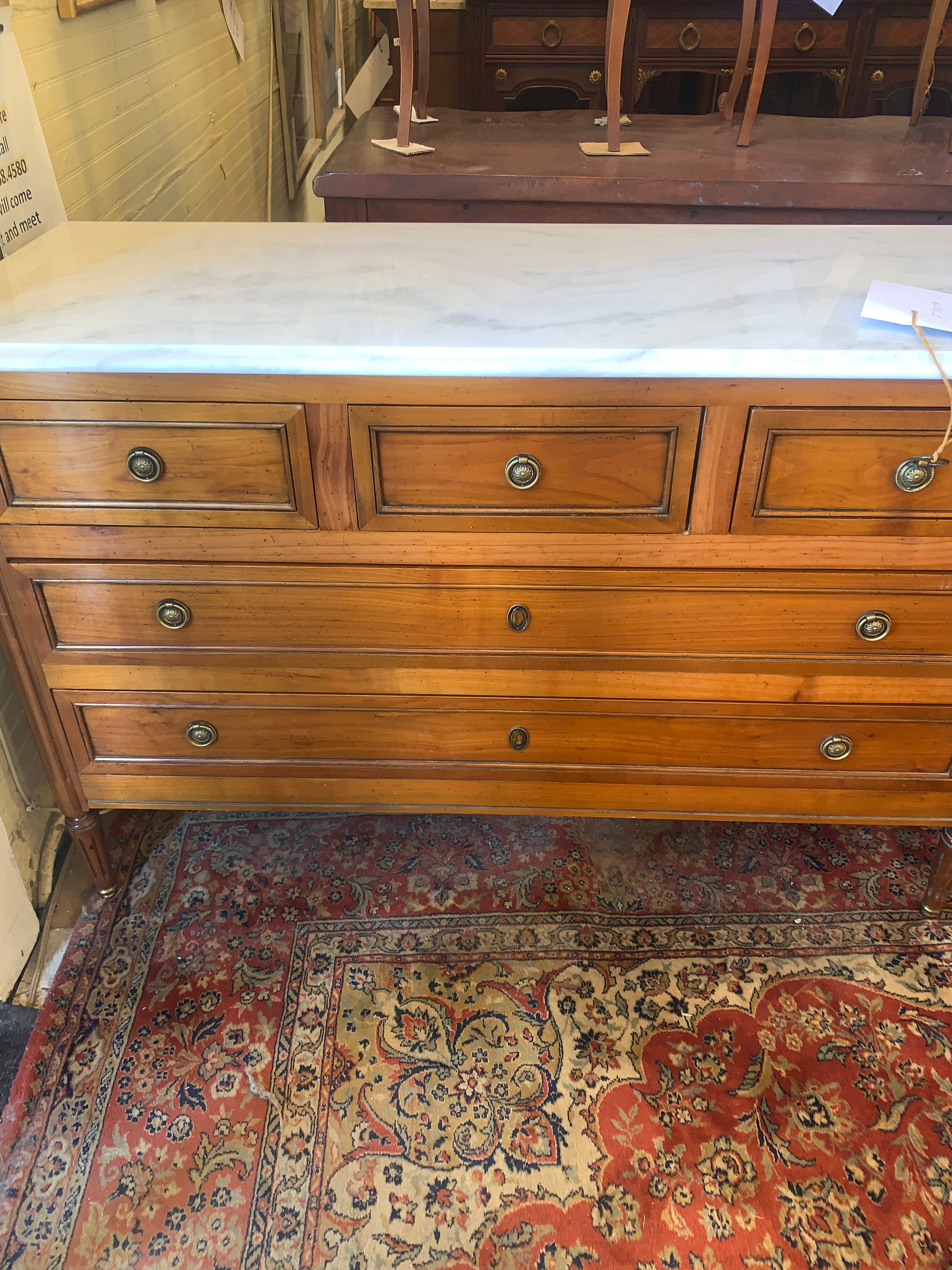 Louis XVI Fruitwood Marble Top Chest Vintage In Age The Style Everyone Wants