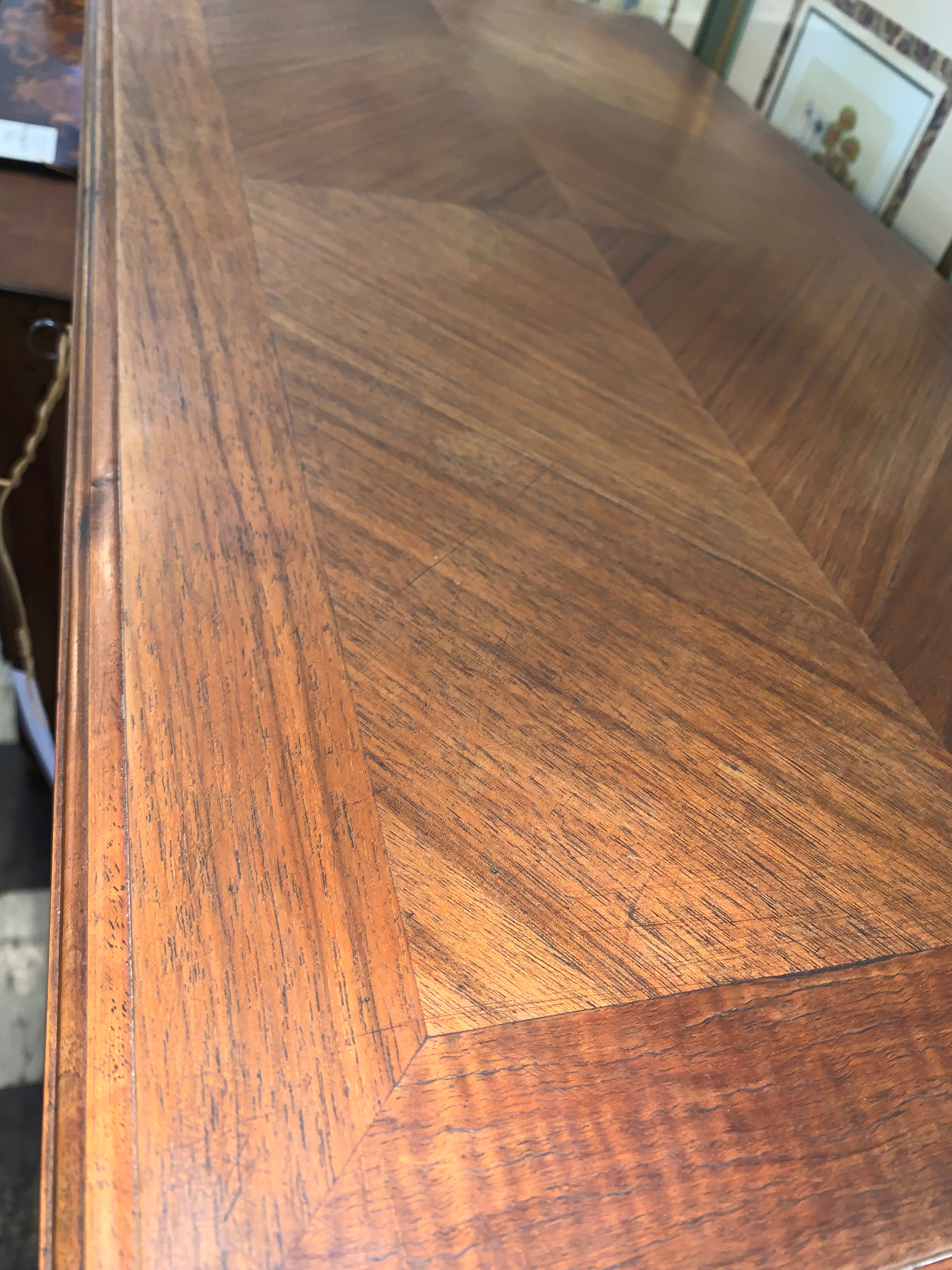 Henri II Style Walnut Drop Front Secretary Desk  c.1900