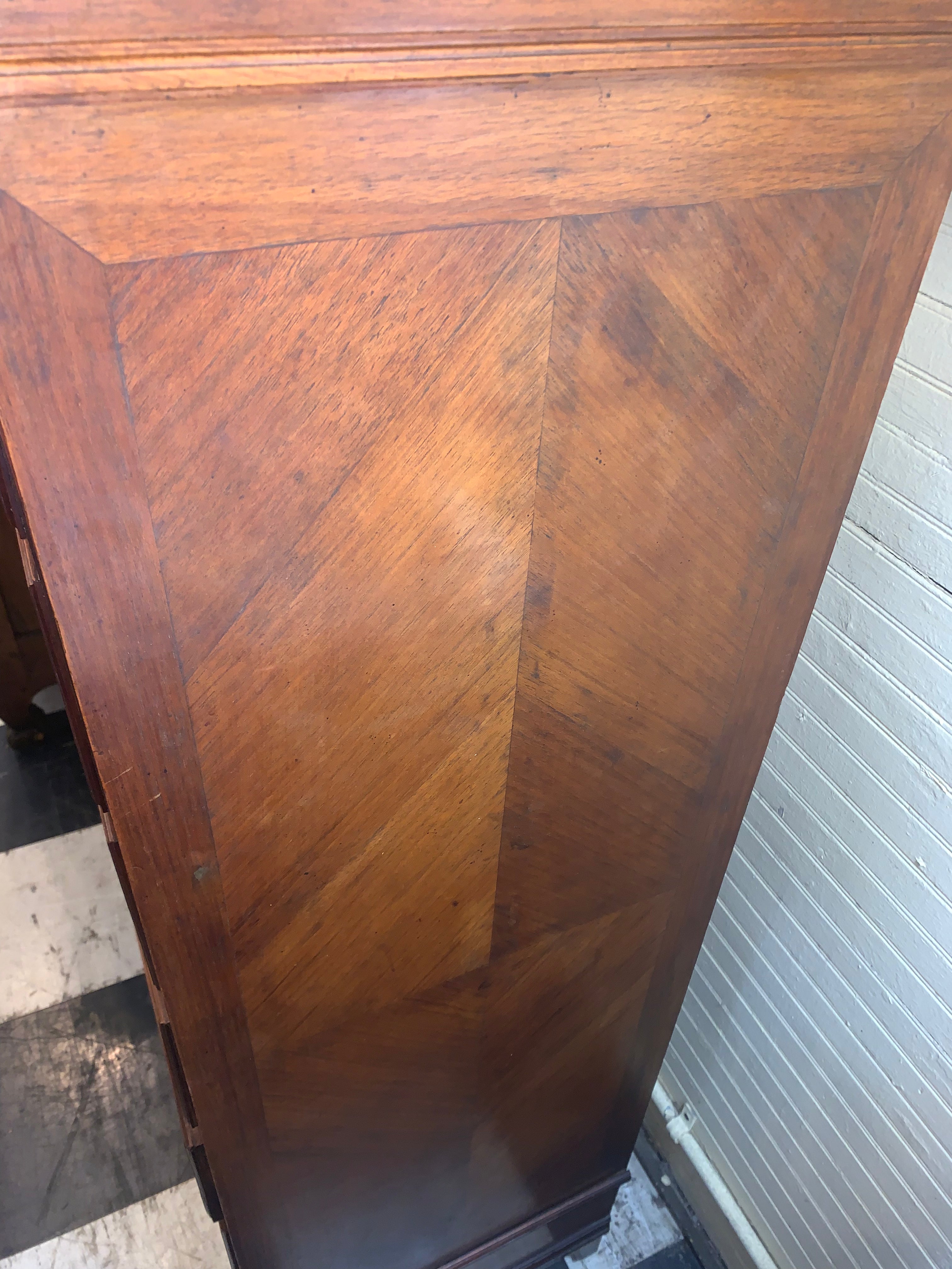 Henri II Style Walnut Drop Front Secretary Desk  c.1900