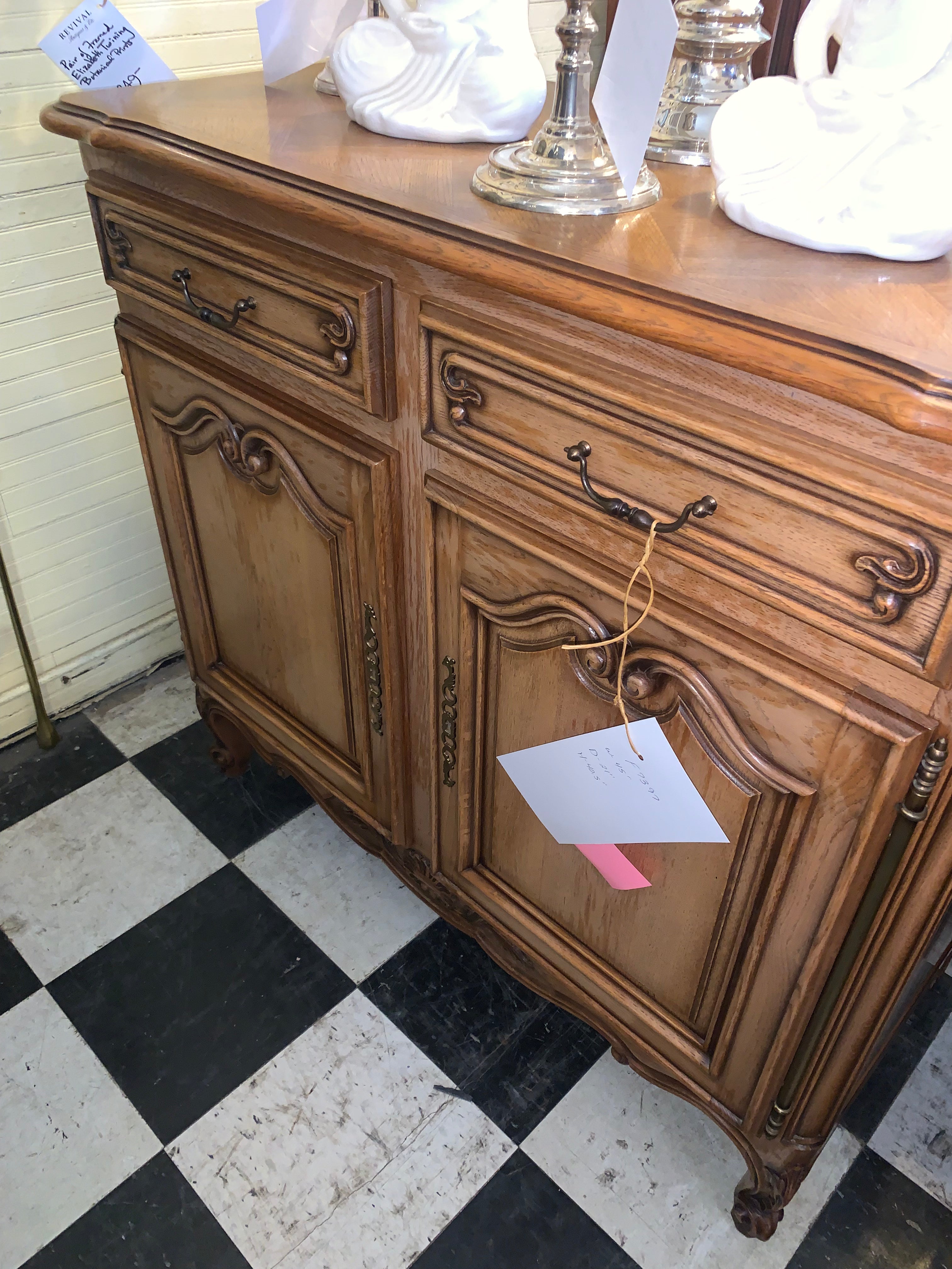 Hard to Find Medium Size French Sideboard in Cherry  c.1930s