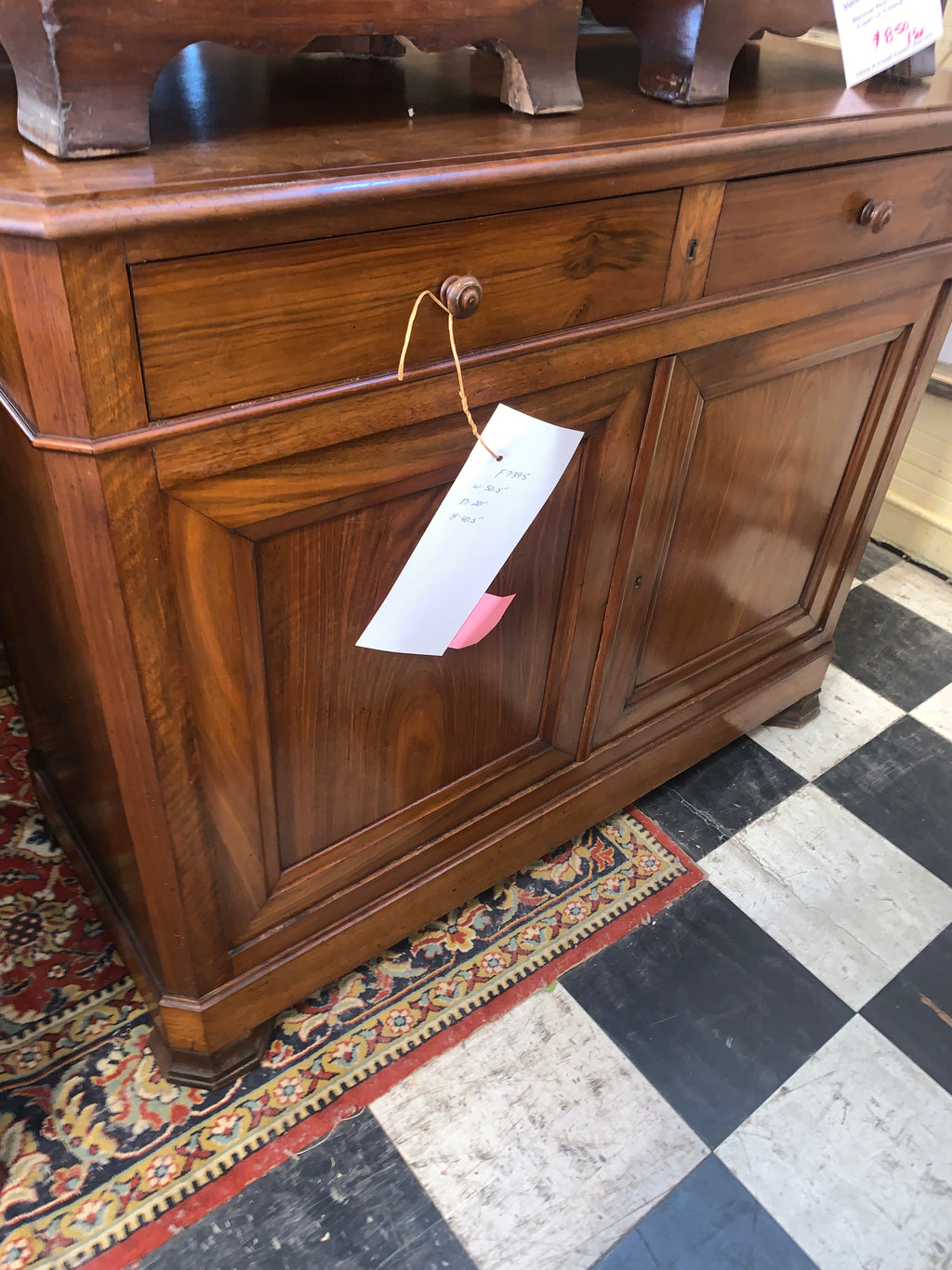 French Walnut Napolean II Style Small Sideboard  c.1900