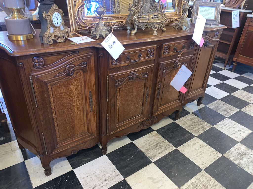 Country French Oak Sideboard Great Size  c.1940s