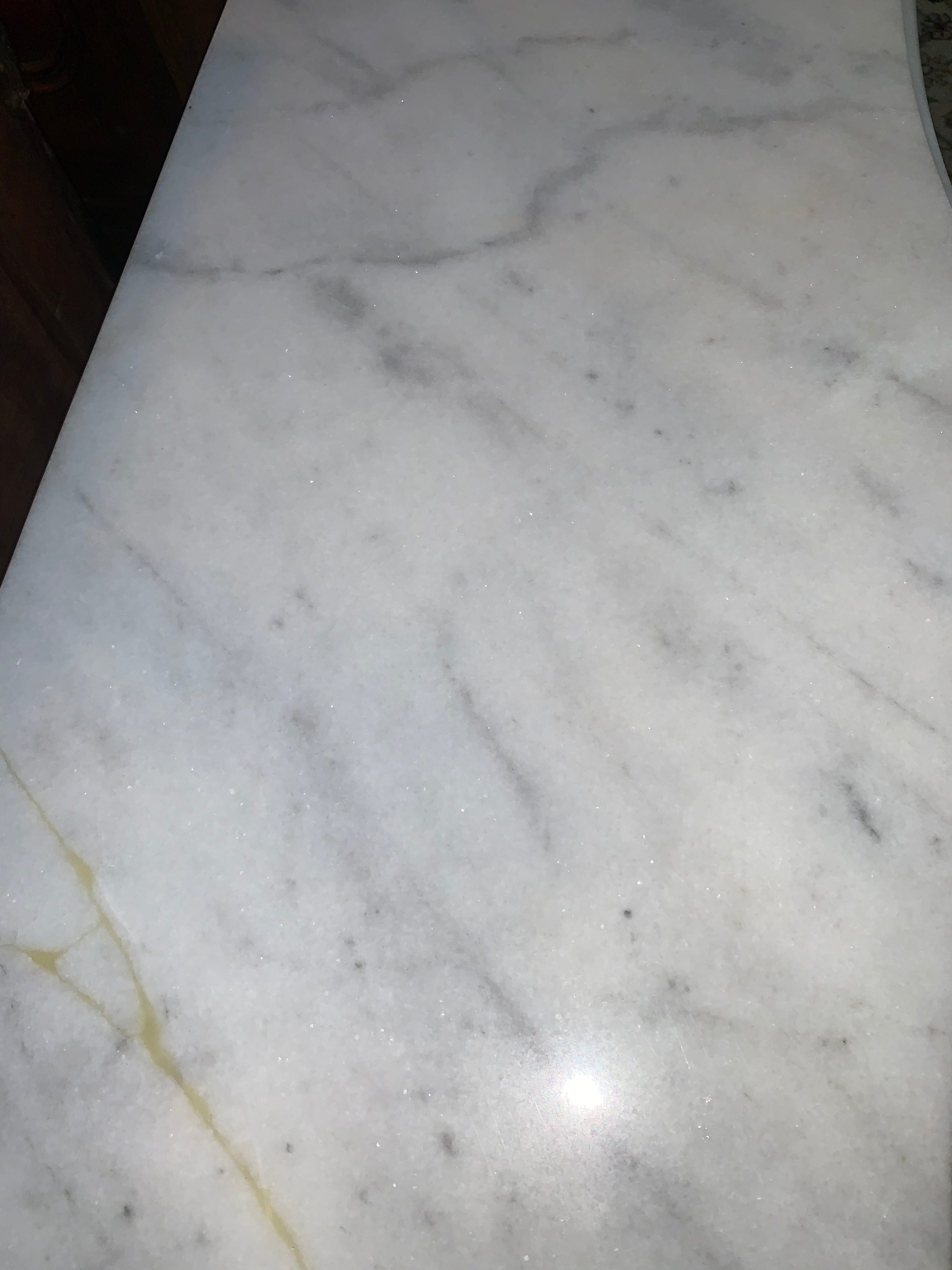 Reproduction Inlaid French Marble Top Chest Repair to Marble NEW