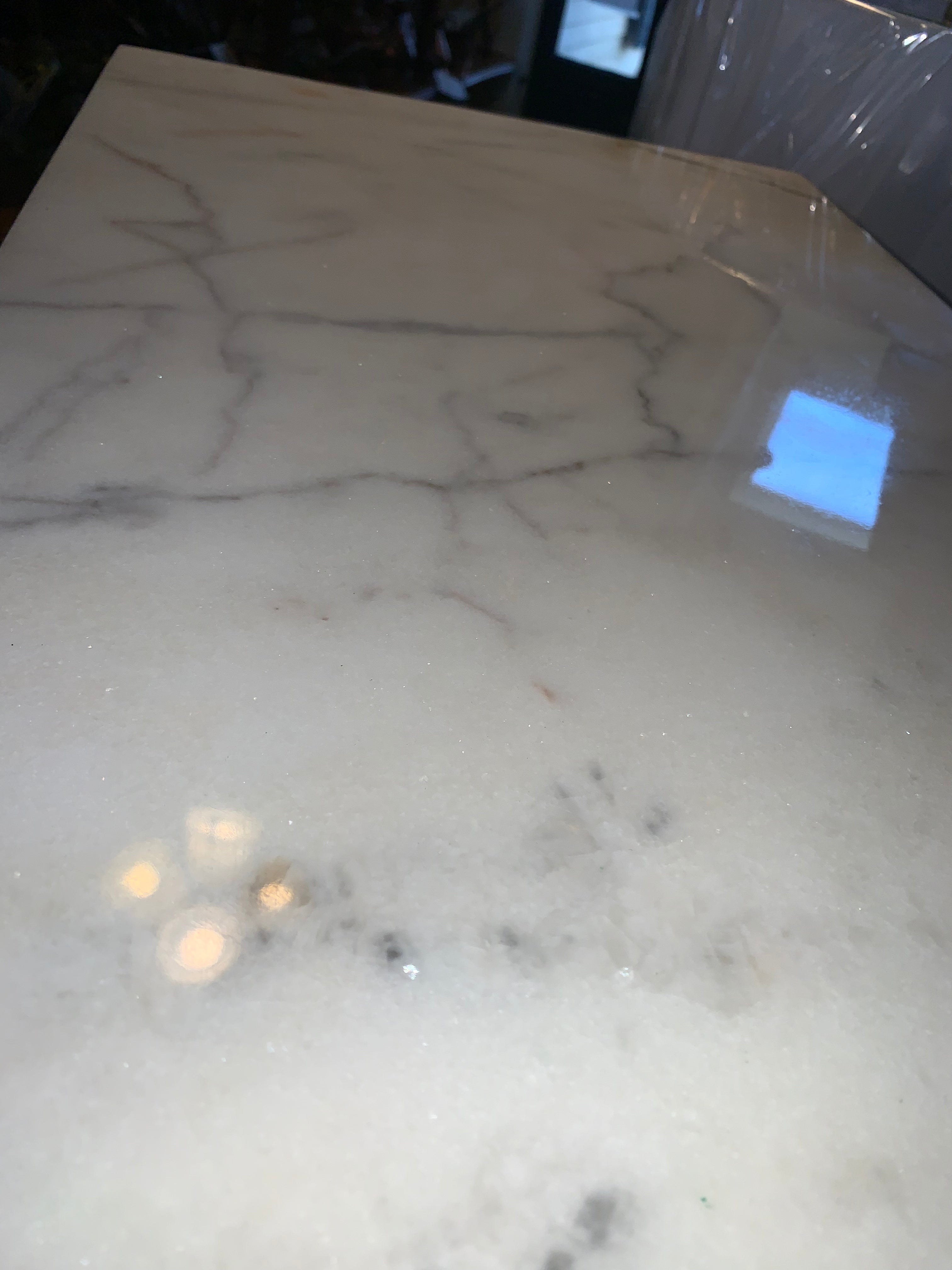 Pair Birds Eye Maple Reproduction Marble Top Bedside Chest NEW