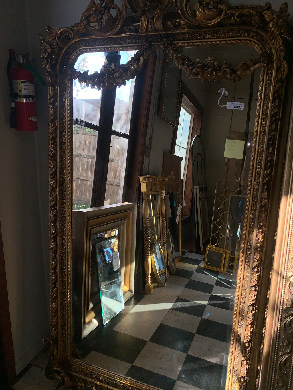 French Reproduction Gilt Mirror NEW