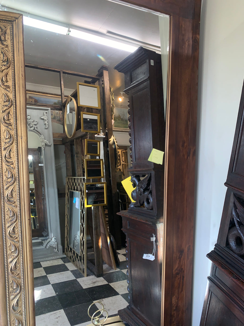 New Designer Wood Frame Mirror