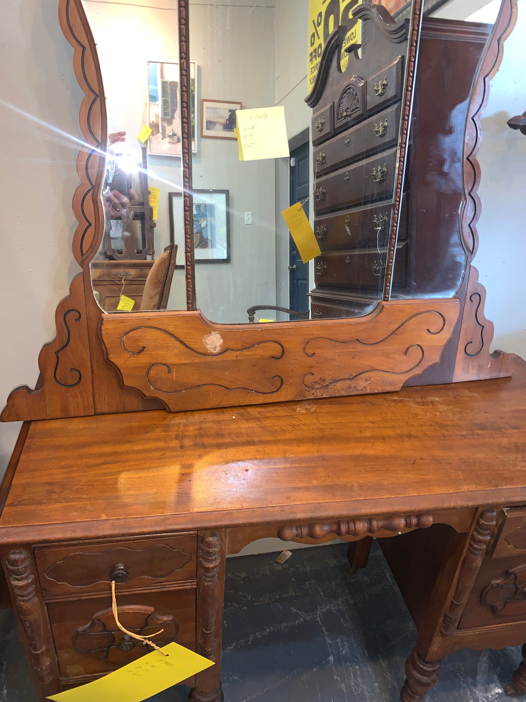 Mirror Back Vanity American