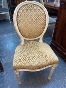 Set of 6 Oval Back Dining Chairs from France