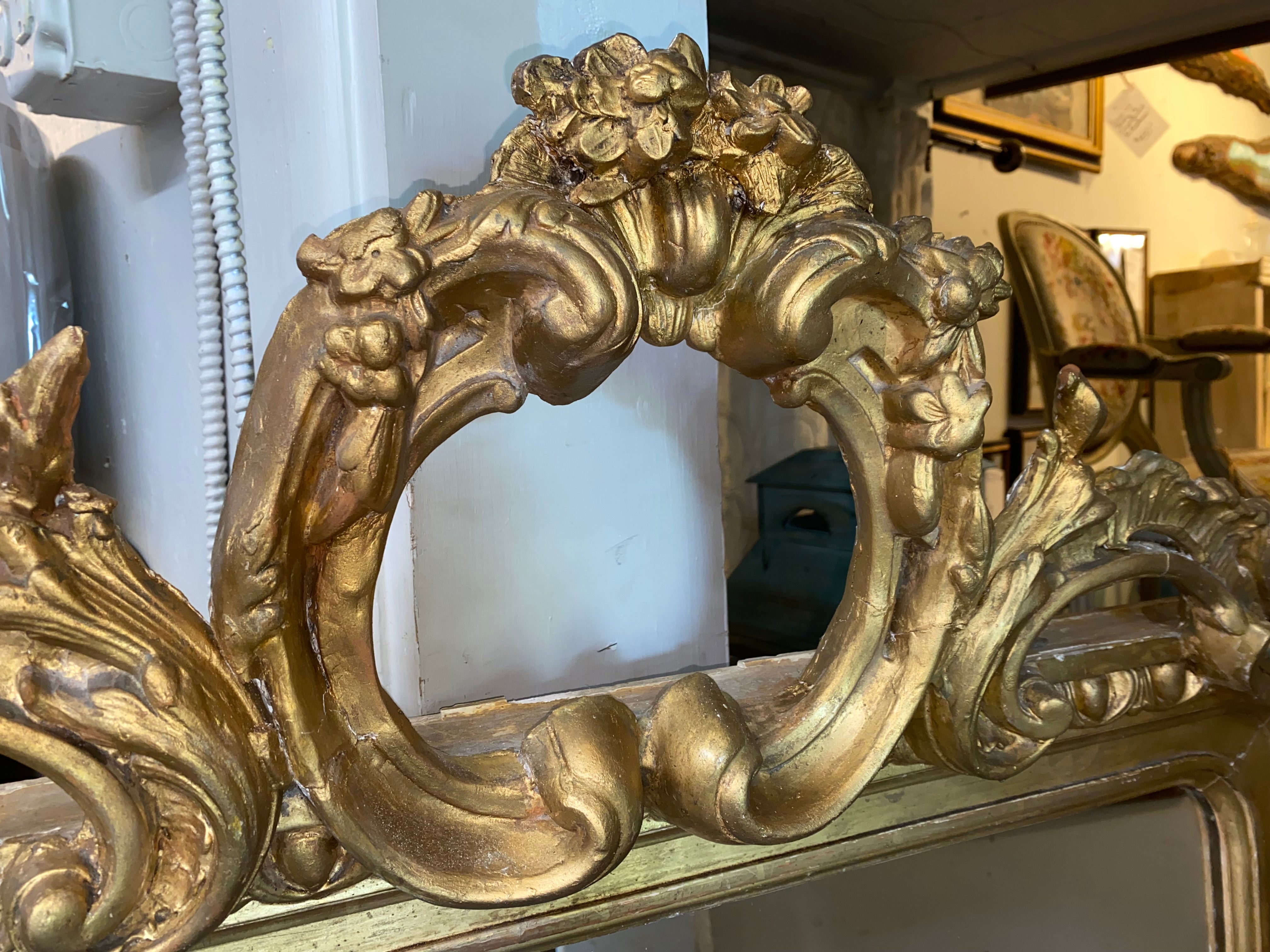 Antique French Gilt Mirror C. 1900