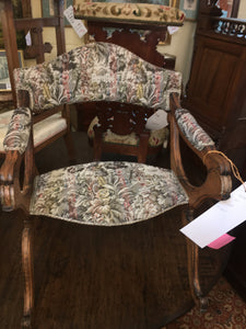 RARE French Walnut Multi Function Chair Flips Into Prayer Kneeler  c.1870s