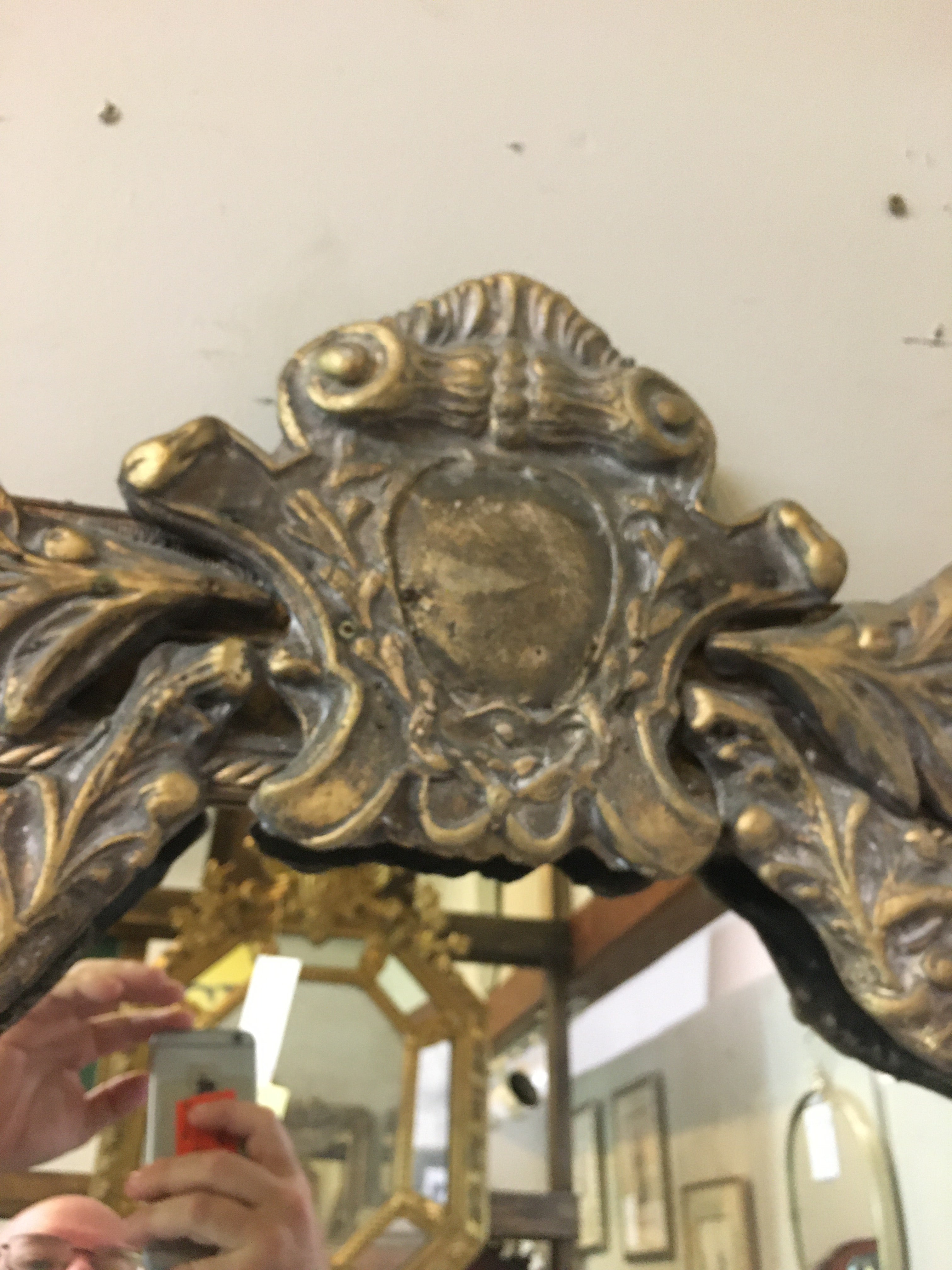 Large Reproduction Gilt Mirror