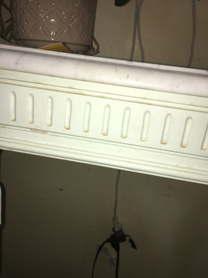 HARD TO FIND TALL CONSOLE TABLE MARBLE TOP FRENCH  c.1930s