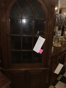 American Mahogany Federal Style Corner Cabinet c.1940s