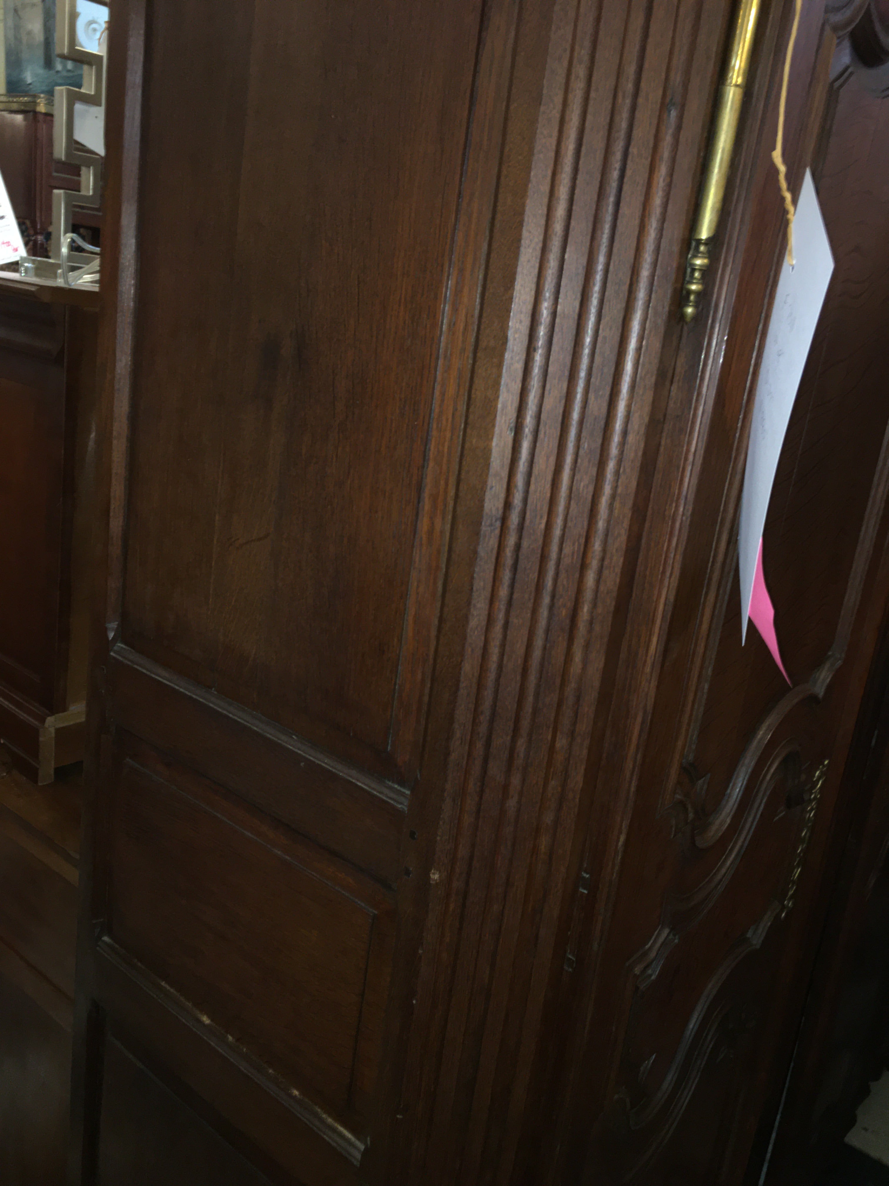 Louis XIV Style Oak Double Door French Armiore  c.1930s