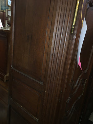 Louis XIV Style Oak Double Door French Armiore  c.1930s