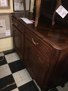 Hard to Find Medium Size French Oak Sideboard c.1940s