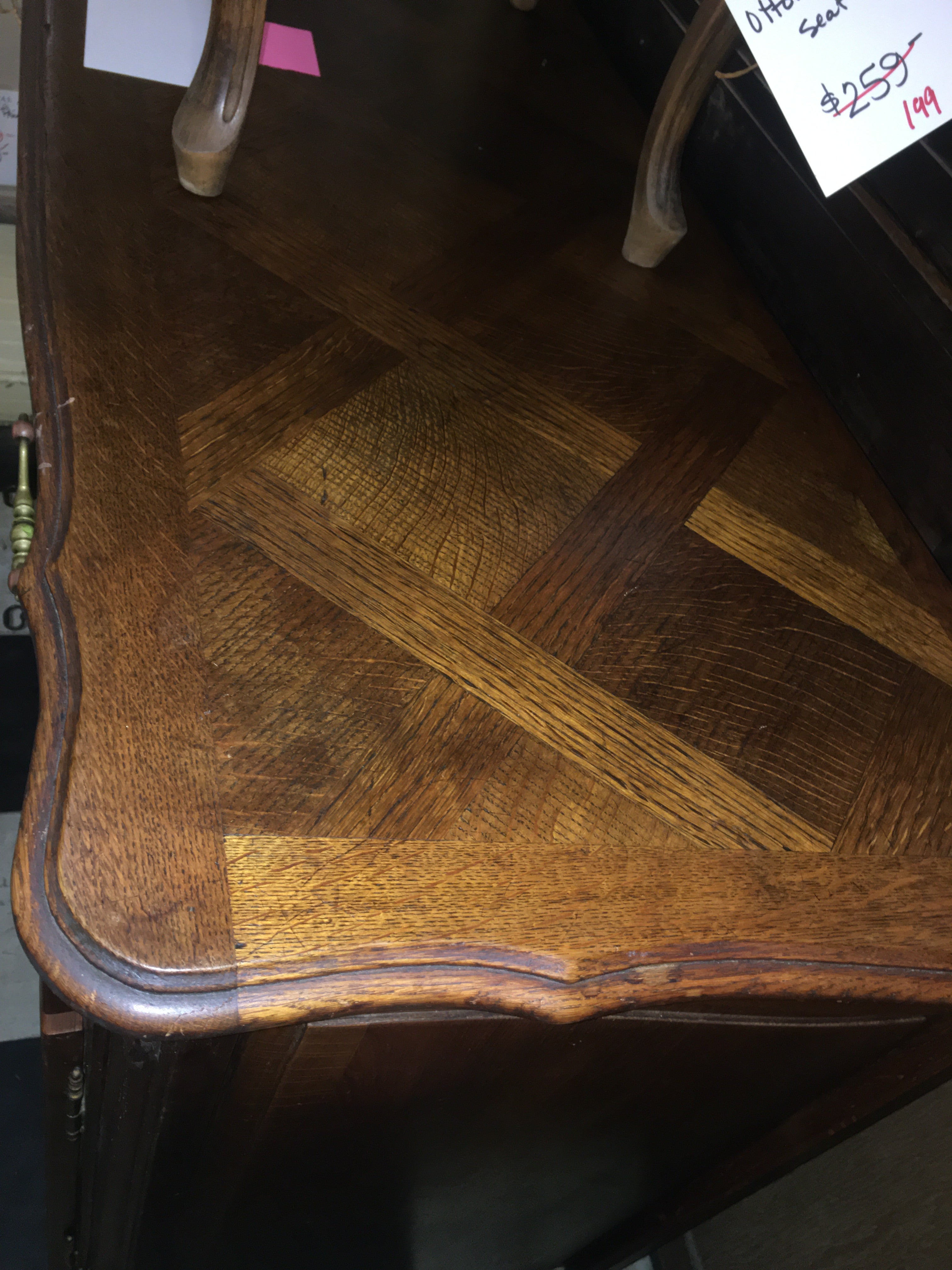 Hard to Find Medium Size French Oak Sideboard c.1940s
