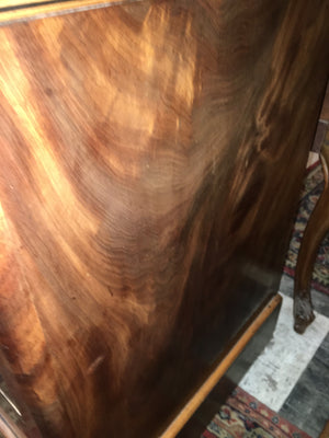 Louis Philippe Flame Mahogany Marble Top Chest c.1900