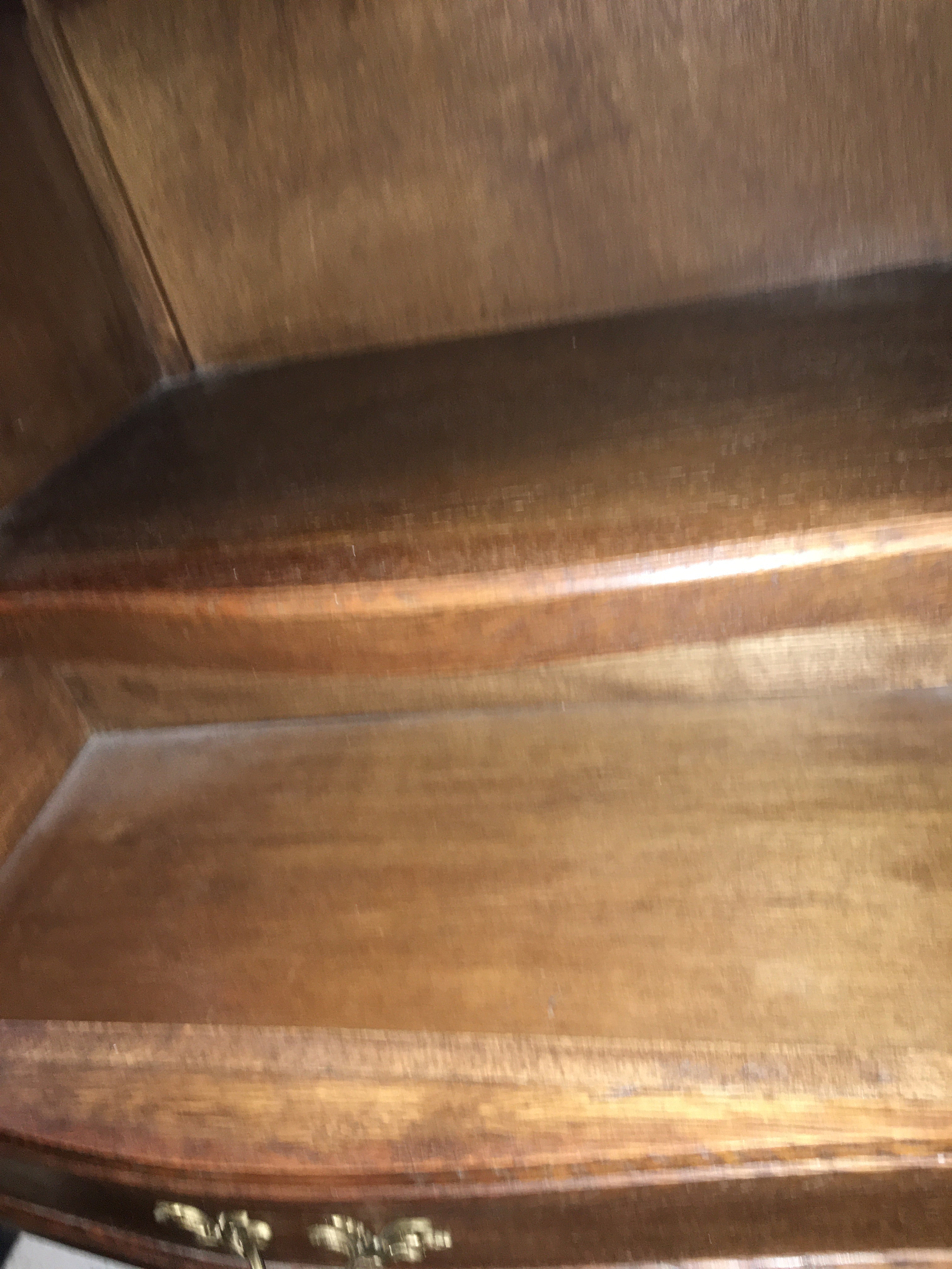 French Dark Oak Petite Cabinet  c.1940s