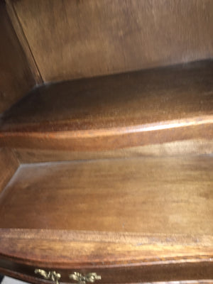 French Dark Oak Petite Cabinet  c.1940s