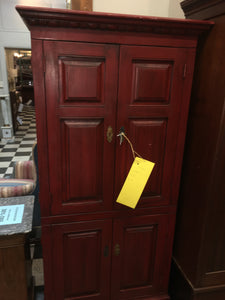 FARMHOUSE STYLE RED CABINET