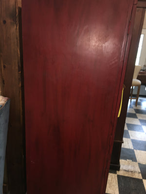 FARMHOUSE STYLE RED CABINET