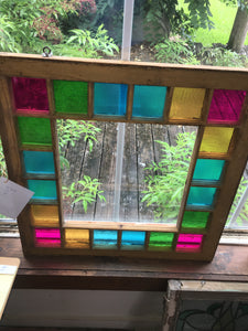 MULTI COLOR/PANE STAINED GLASS WINDOW