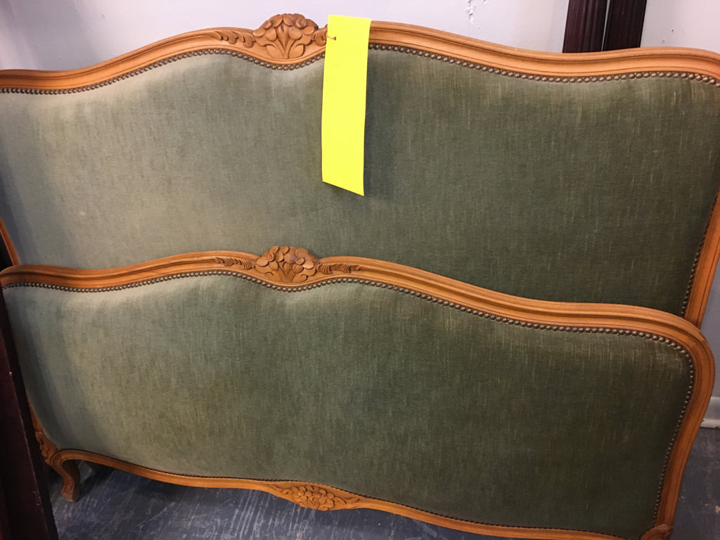 ANTIQUE BED WITH RAILS
