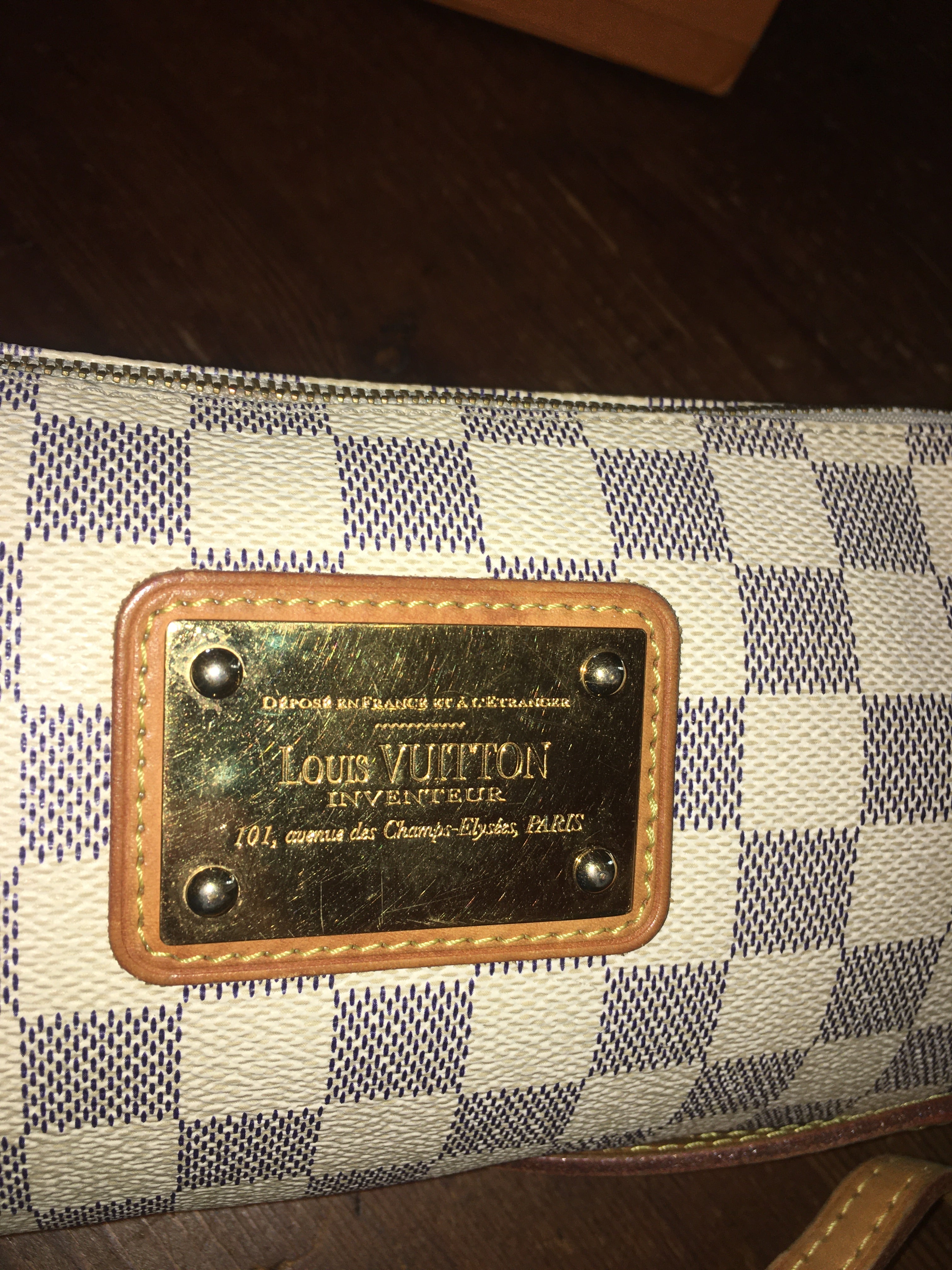 Sophie Damier Azur Crossbody