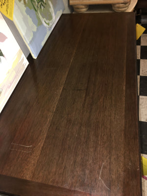 FRENCH DIRECTIVE STYLE WALNUT CHEST circa 1930s (SCRATCHES TO TOP)