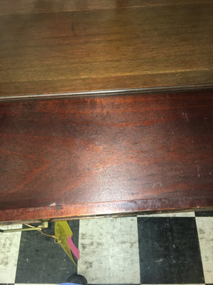FRENCH DIRECTIVE STYLE WALNUT CHEST circa 1930s (SCRATCHES TO TOP)